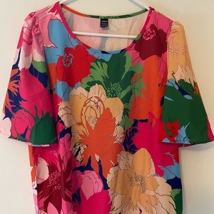 floral shirt women’s bell sleeve